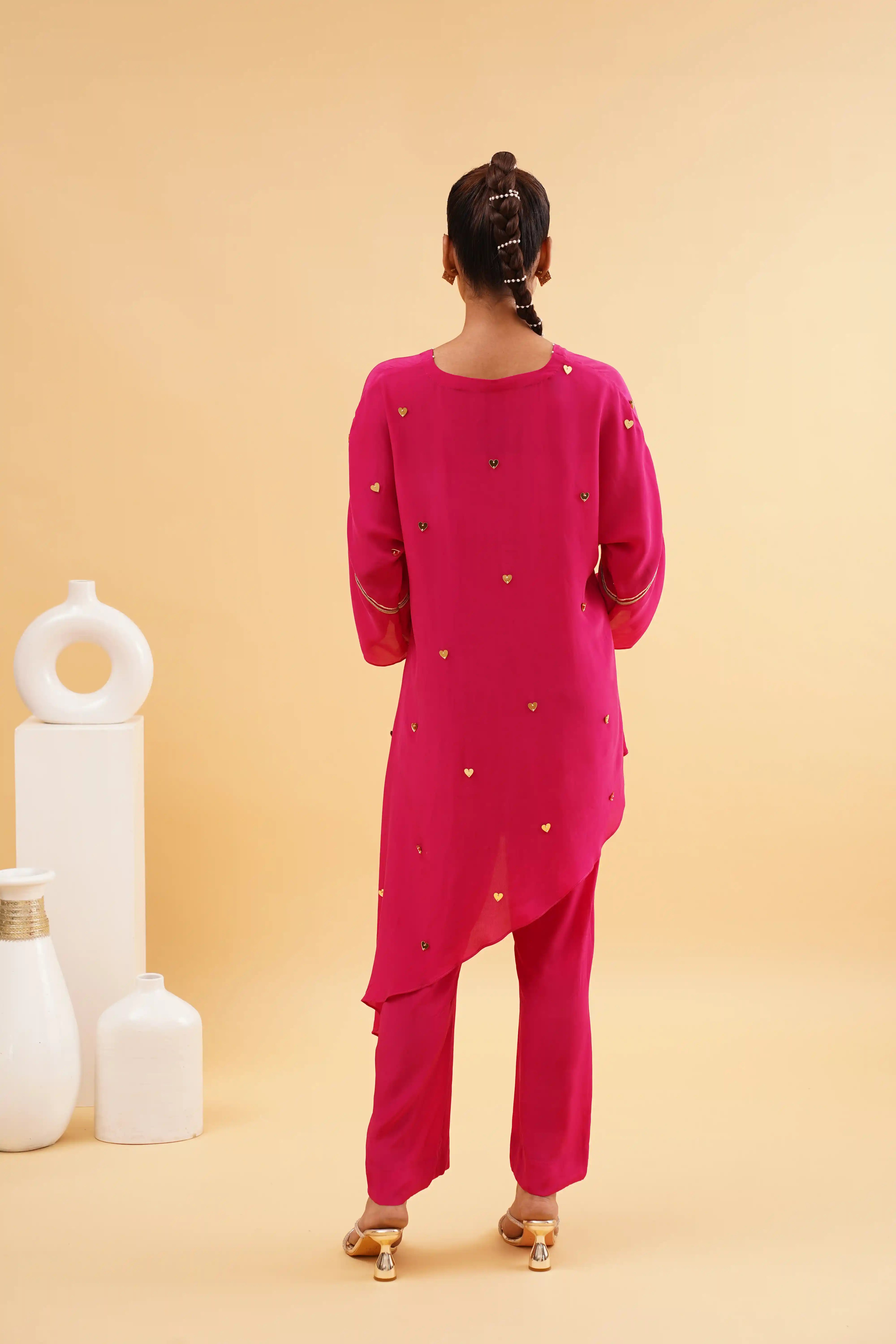 Mohabbat Kaftan - Fuchsia