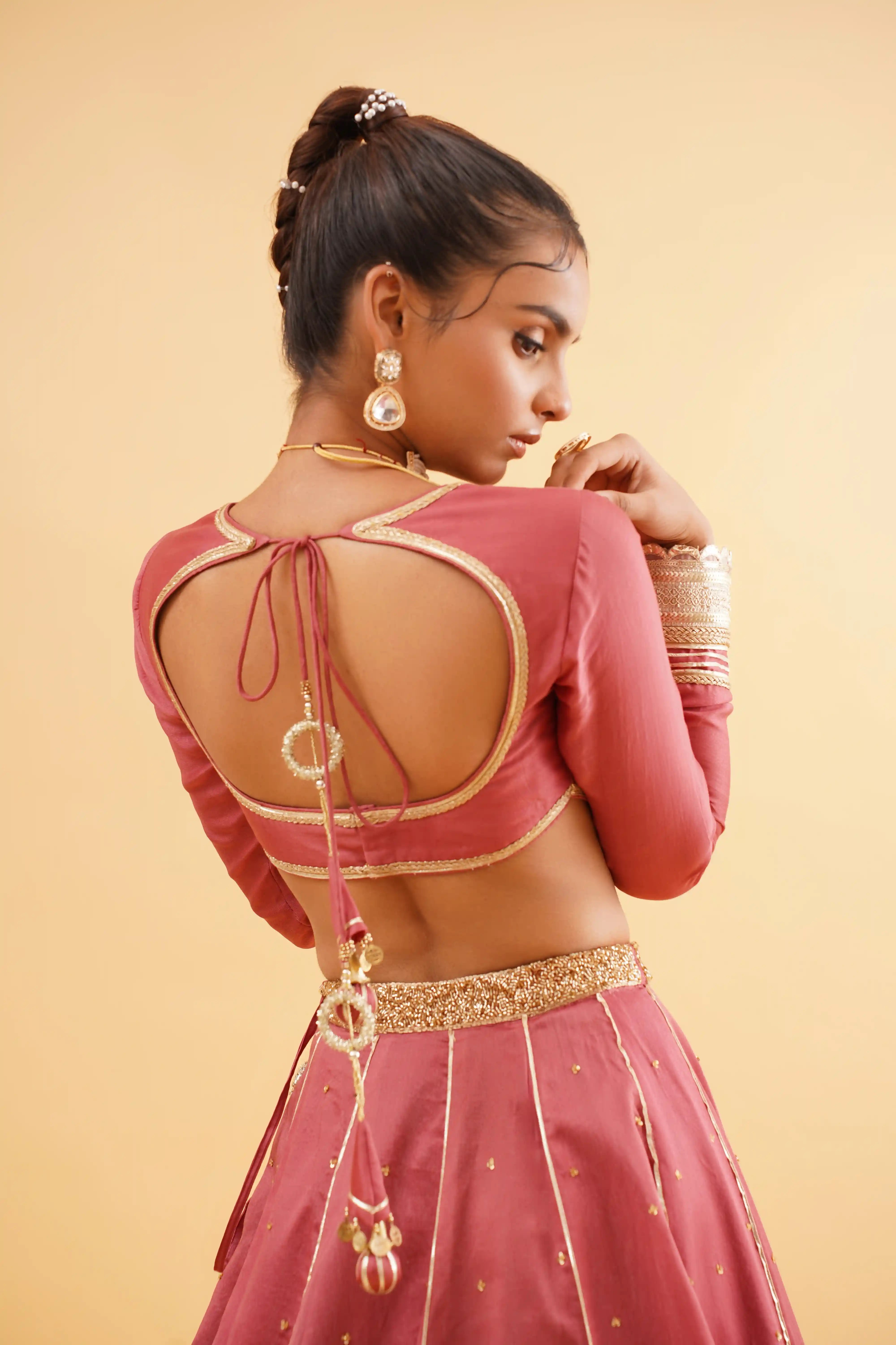 Barkat Lehenga - Rust