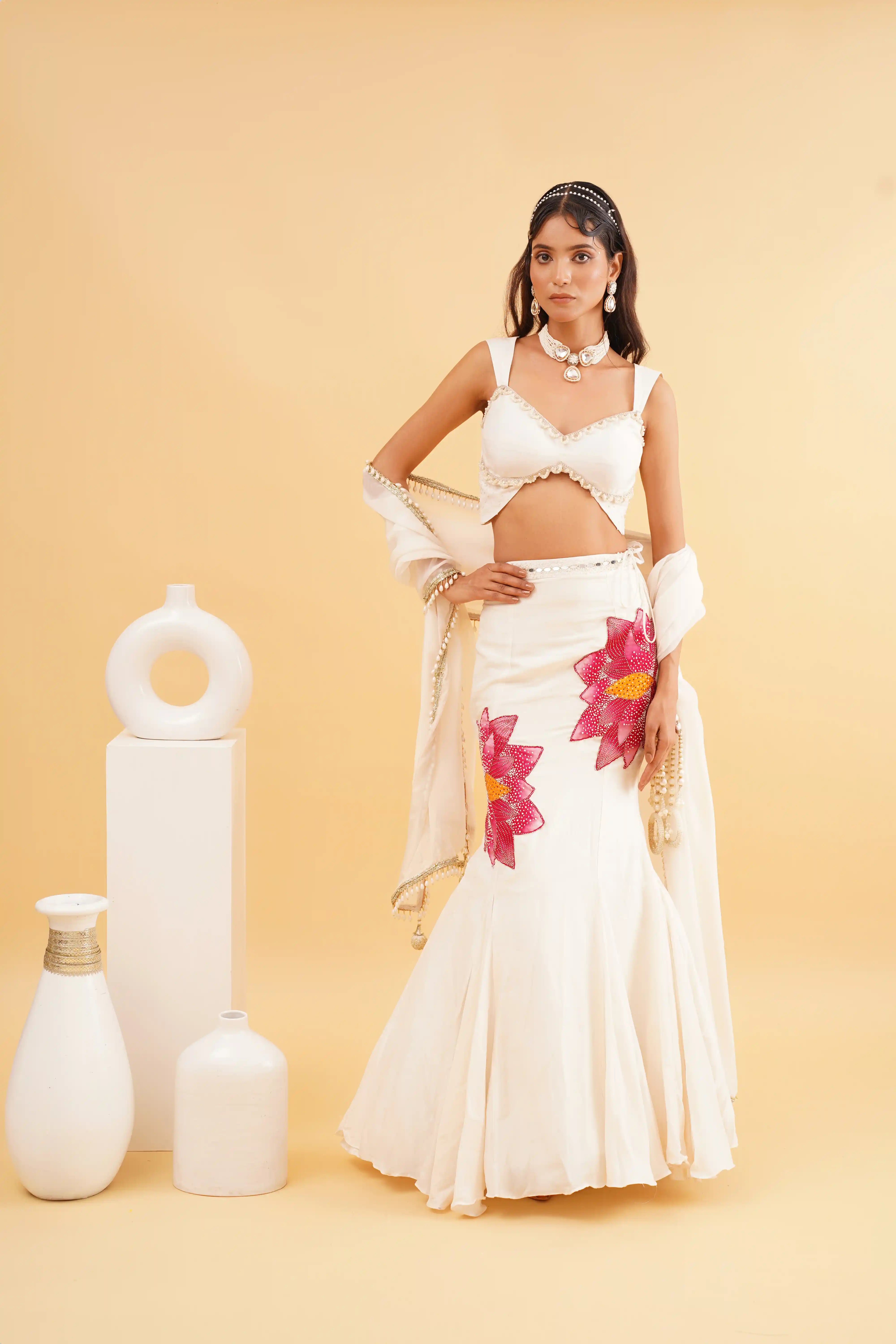 Khwaab lehenga - Ivory