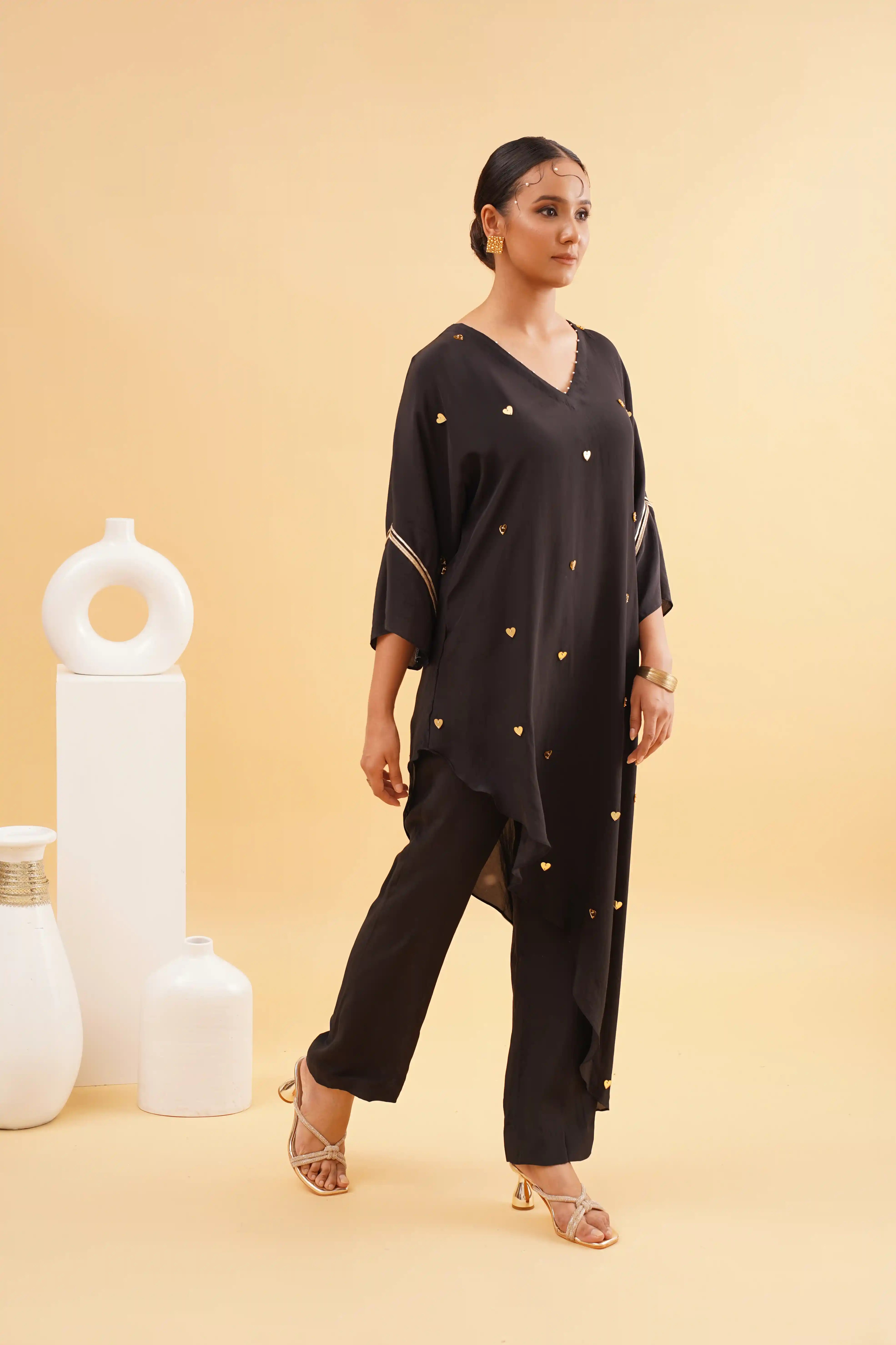 Mohabbat kaftan - Black