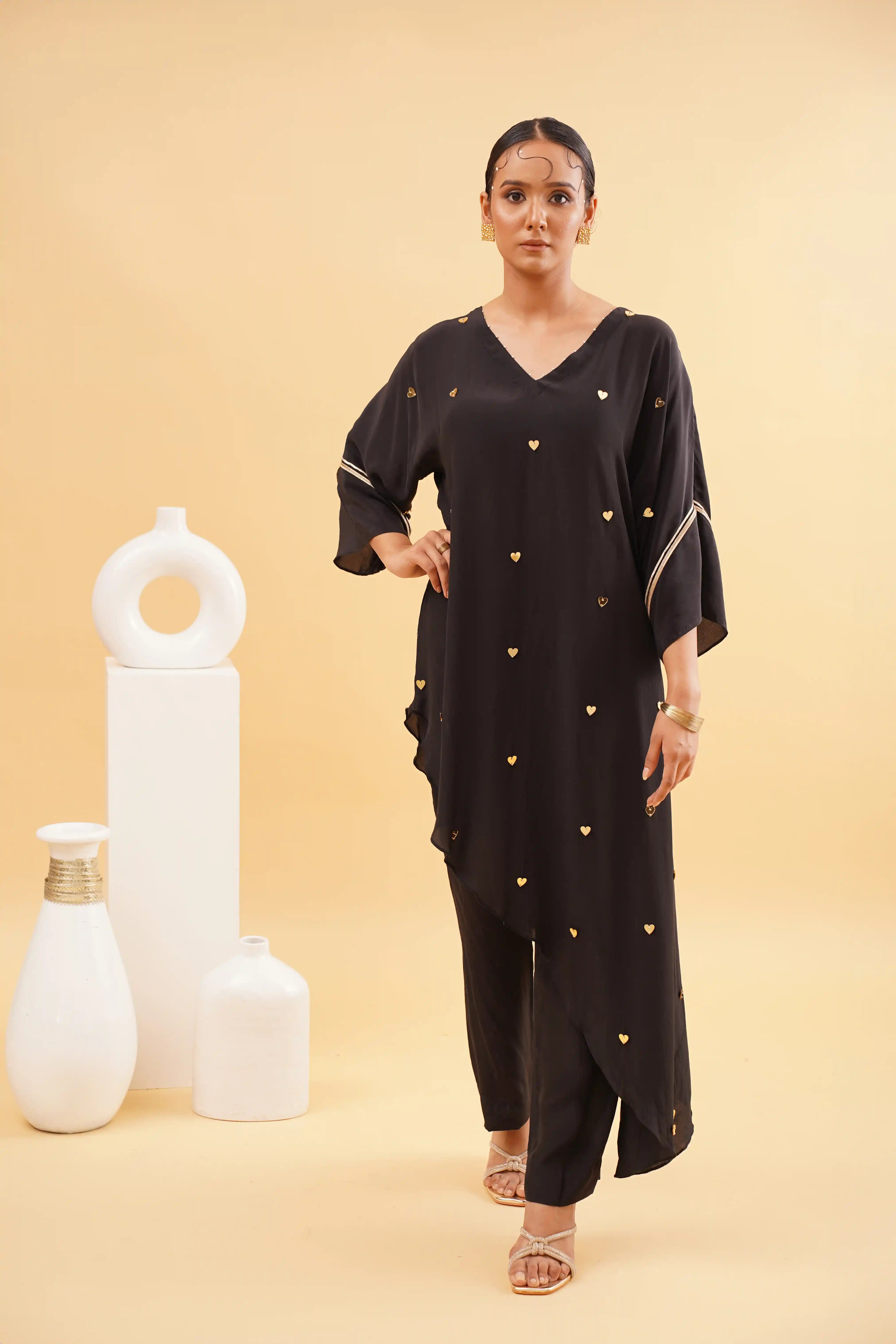 Mohabbat kaftan - Black