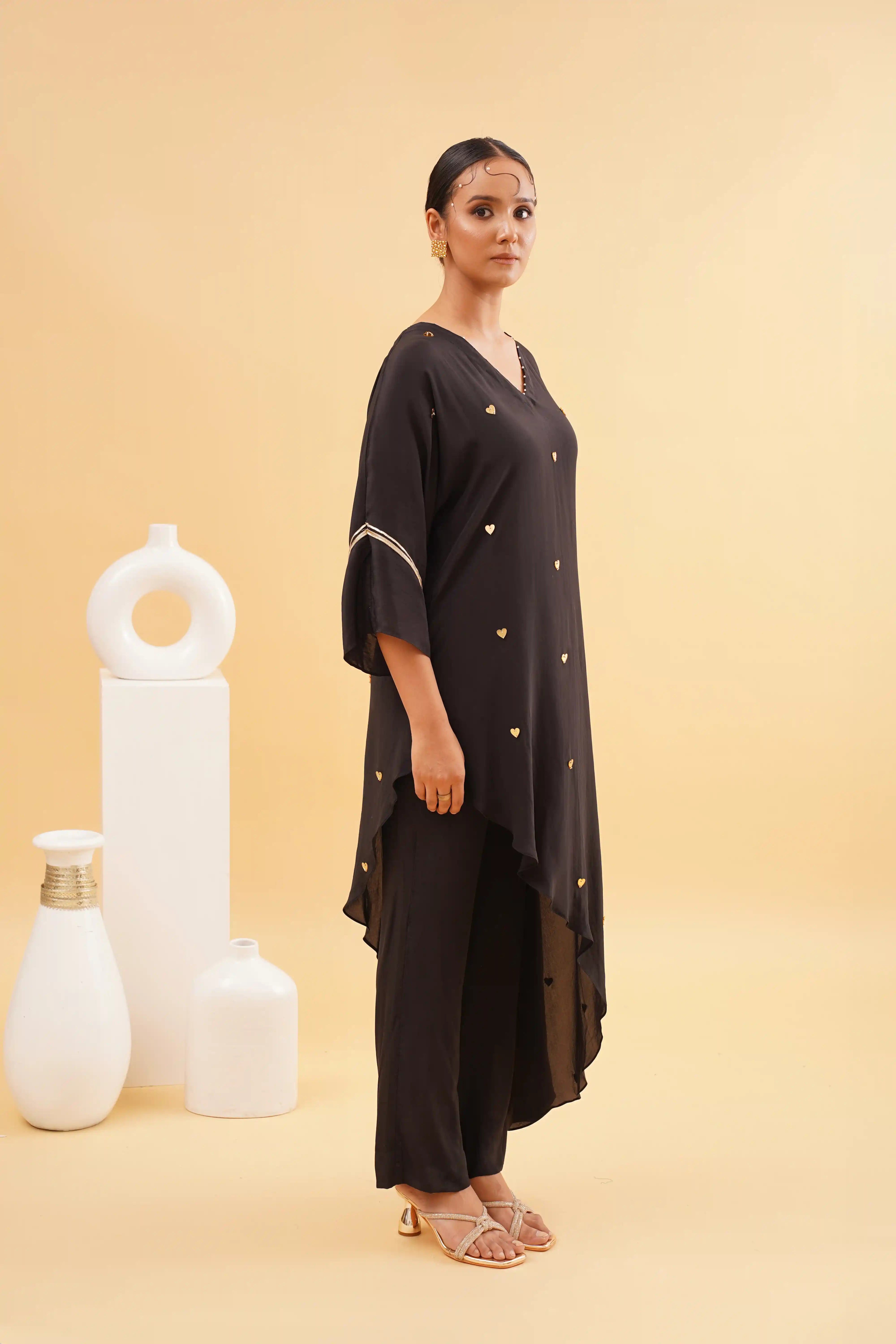 Mohabbat kaftan - Black