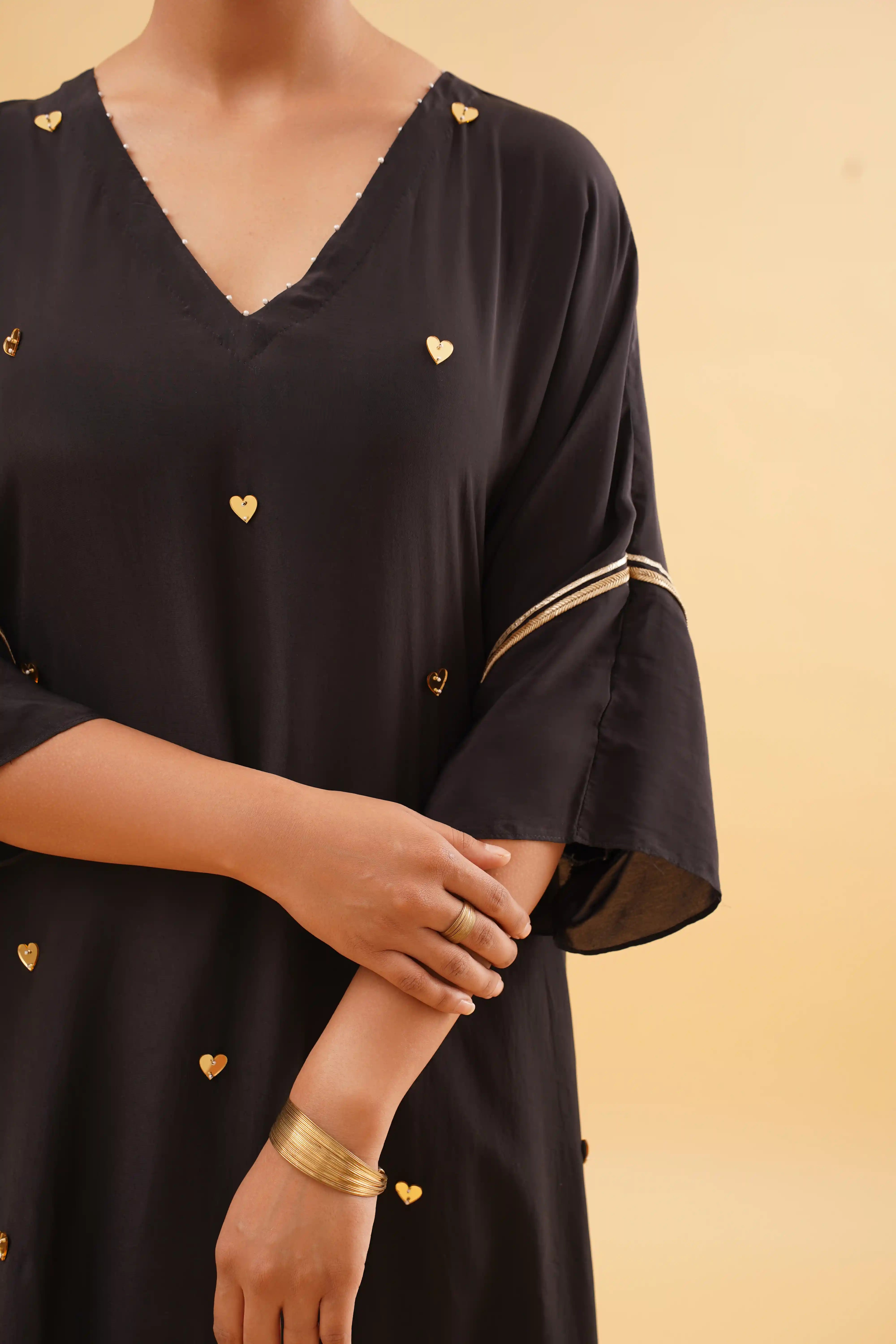 Mohabbat kaftan - Black