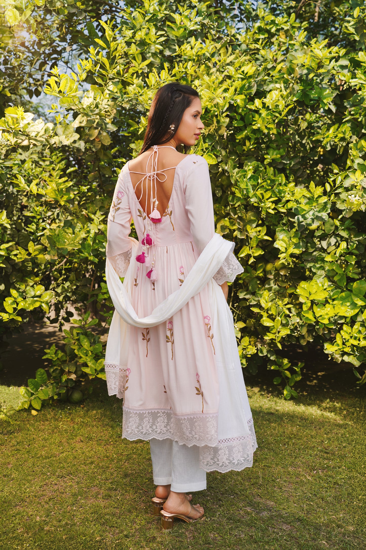 Blooming rose kurta set