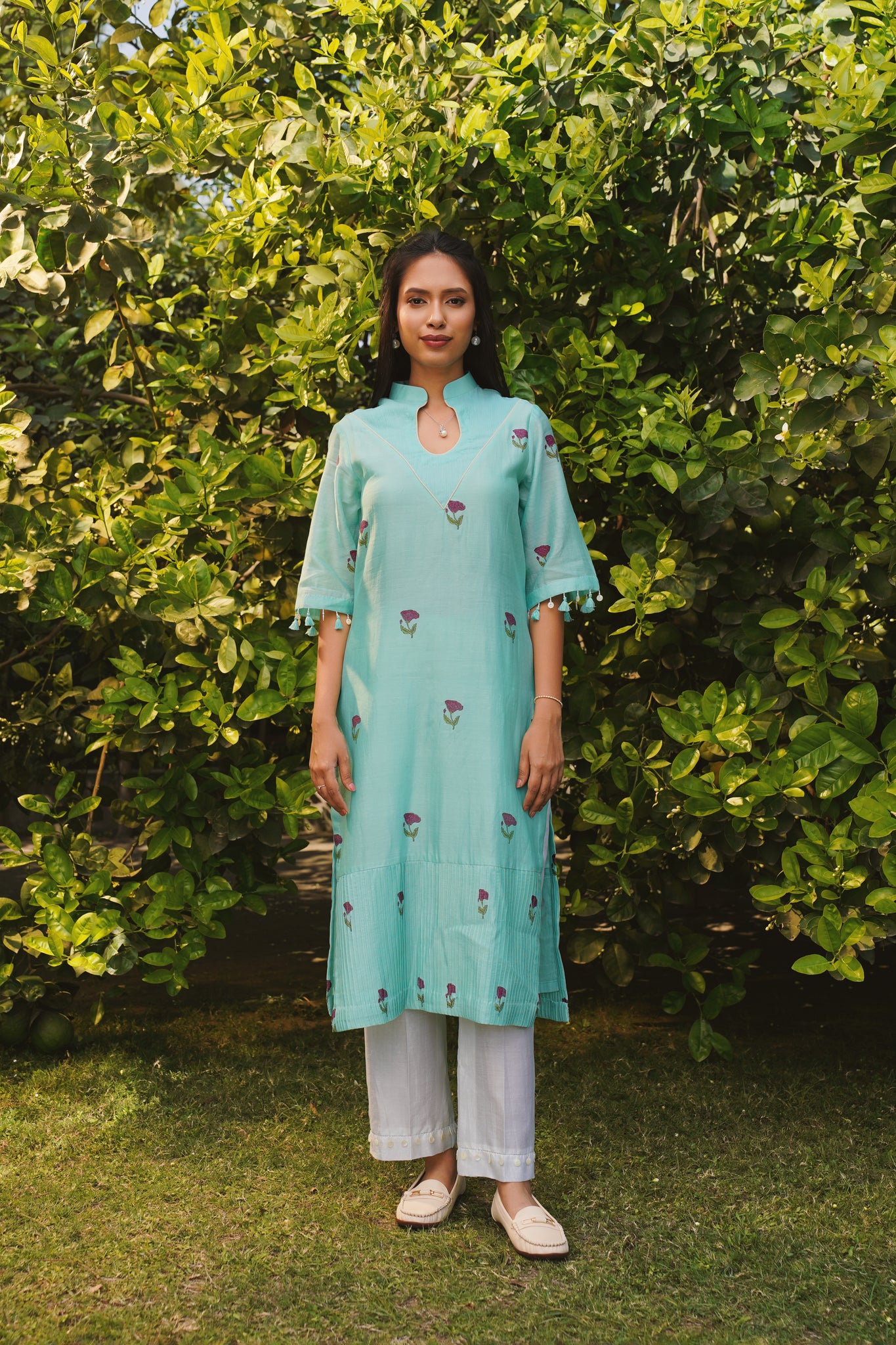 floral hush kurta set