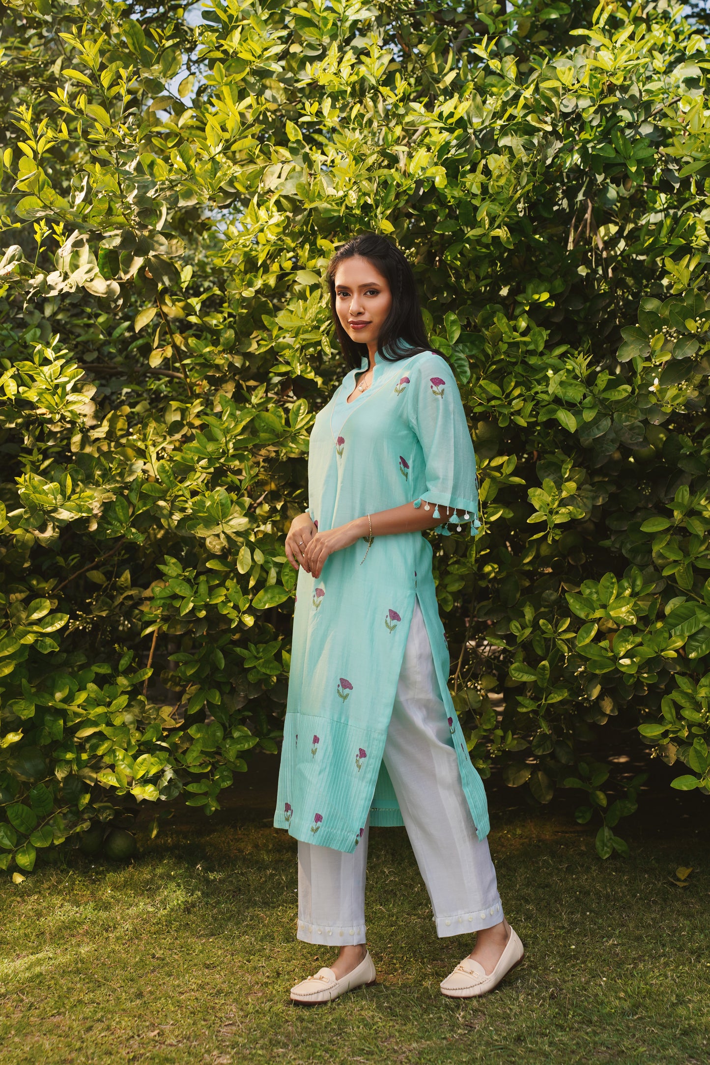 floral hush kurta set