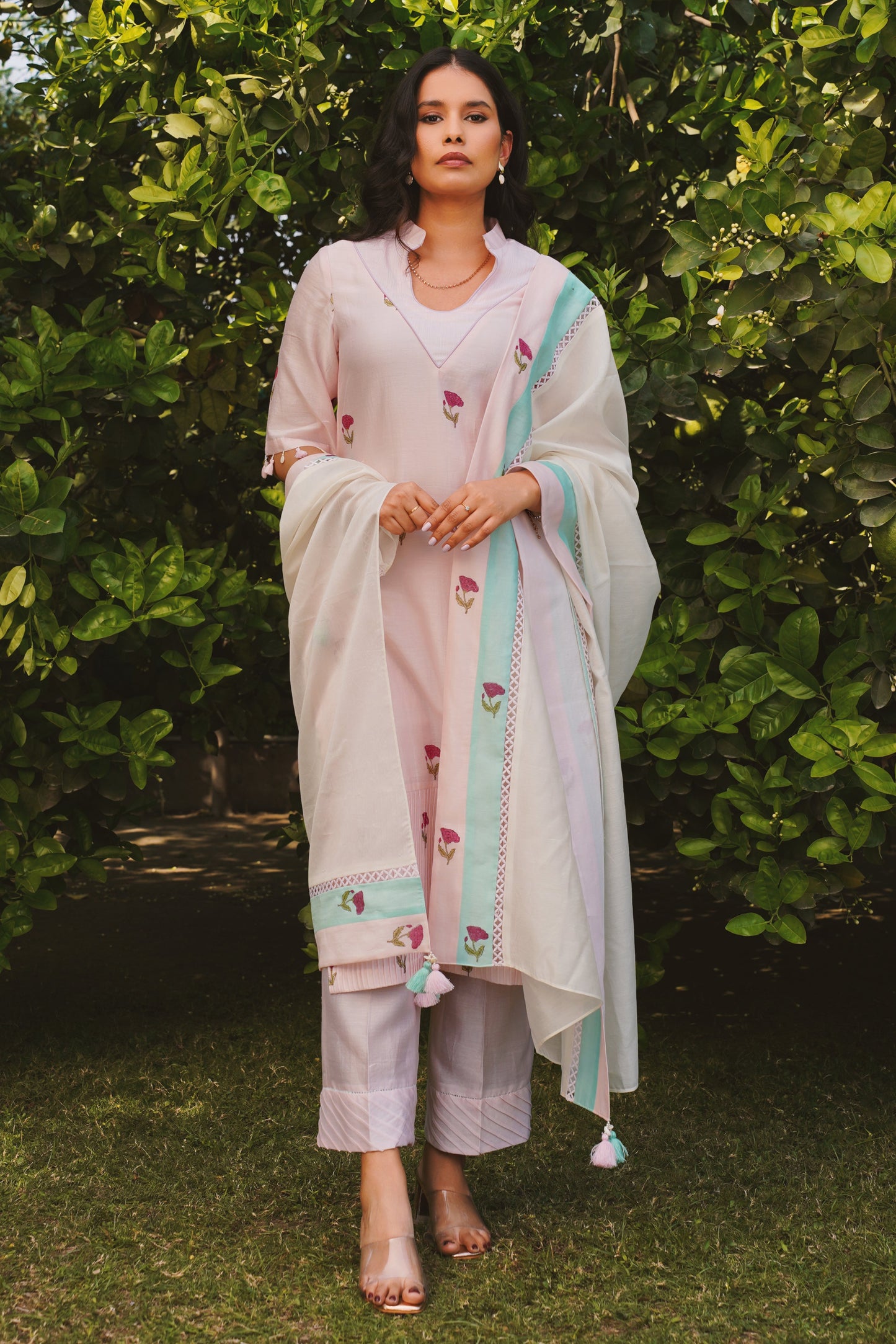 floral hush kurta set