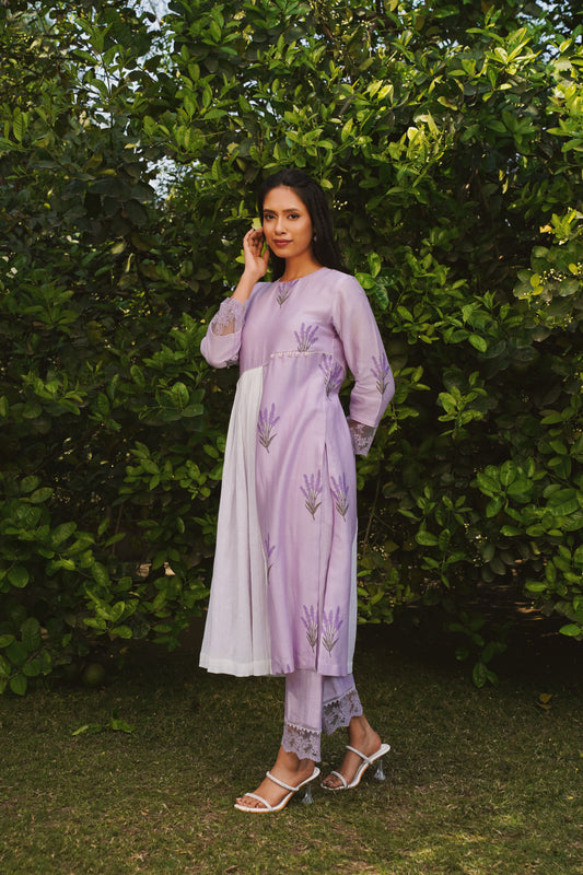 Lavender dream kurta set