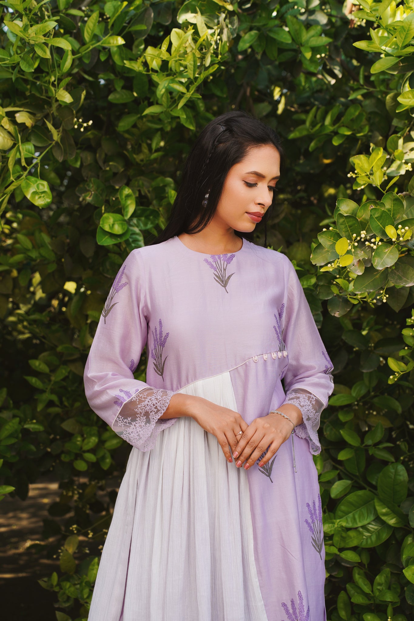 Lavender dream kurta set