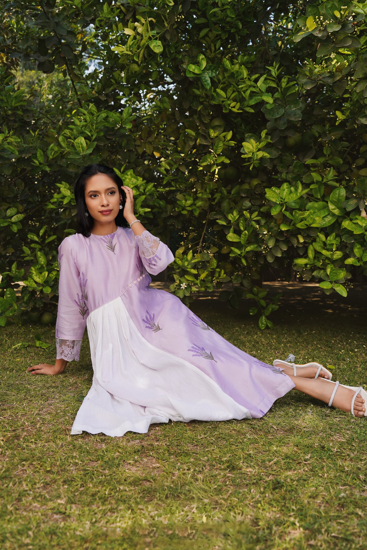 Lavender dream kurta set