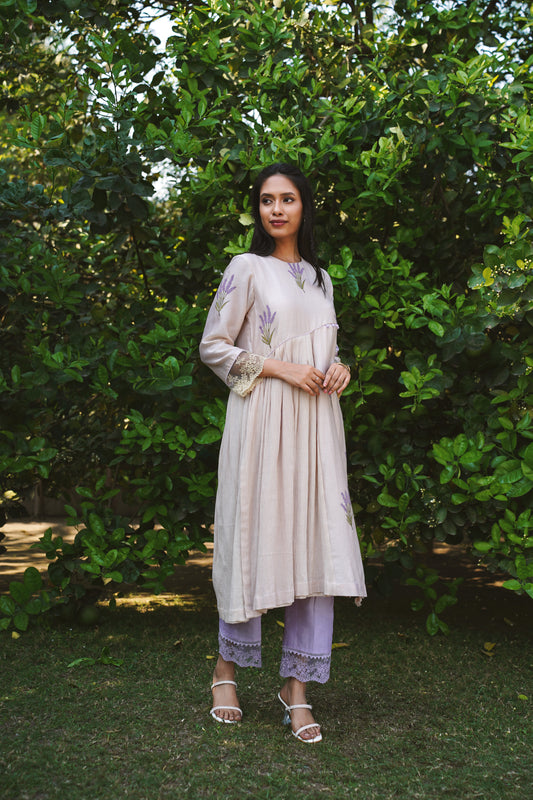 Lavender dream kurta set