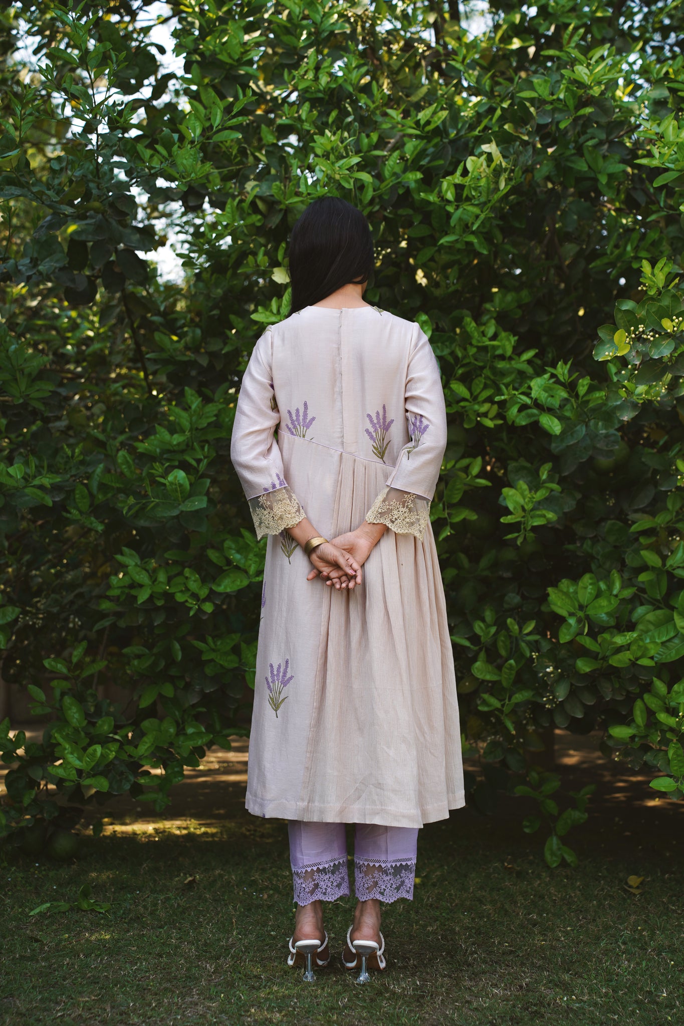 Lavender dream kurta set