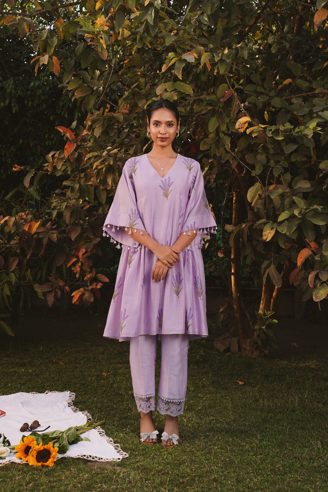 lavender bliss kurta co-ord