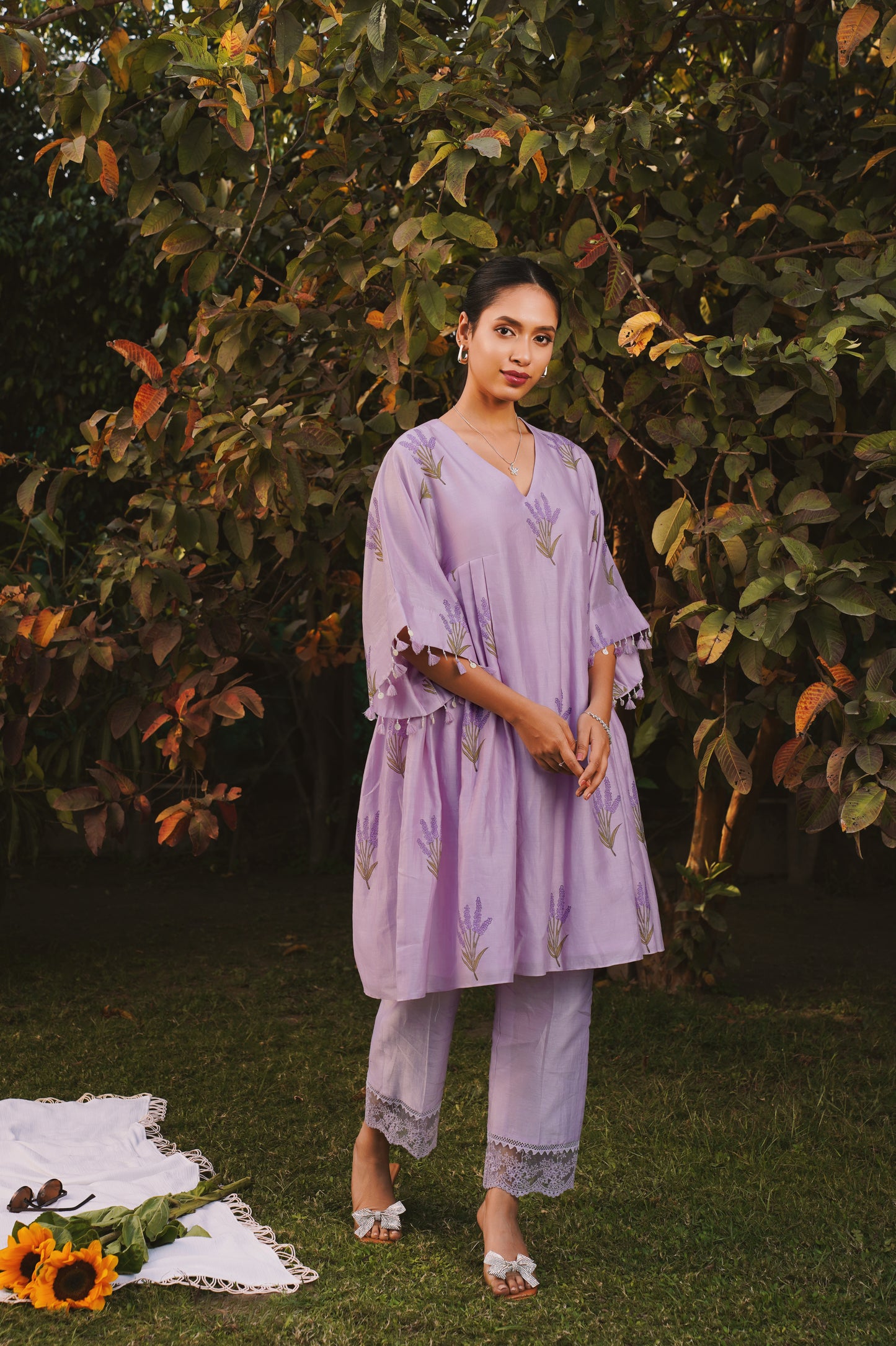lavender bliss kurta co-ord