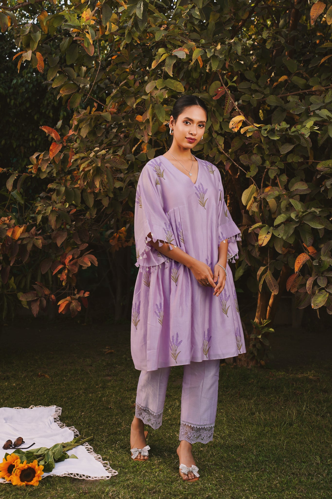 lavender bliss kurta co-ord