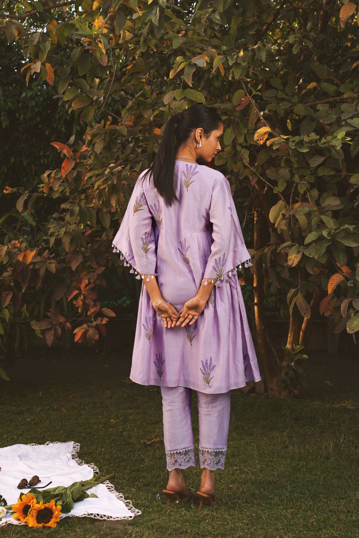 lavender bliss kurta co-ord