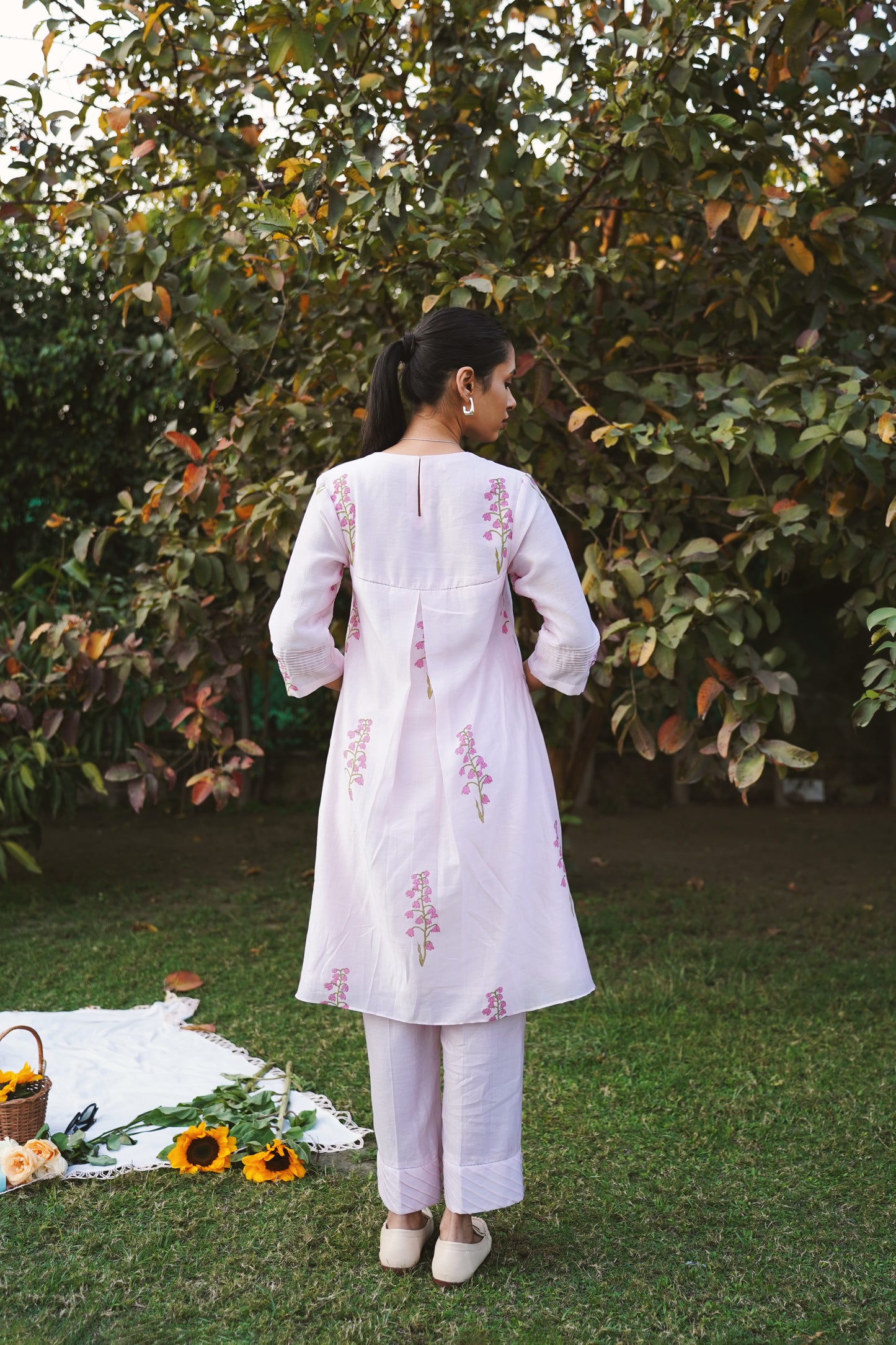 Cherry bloom kurta set