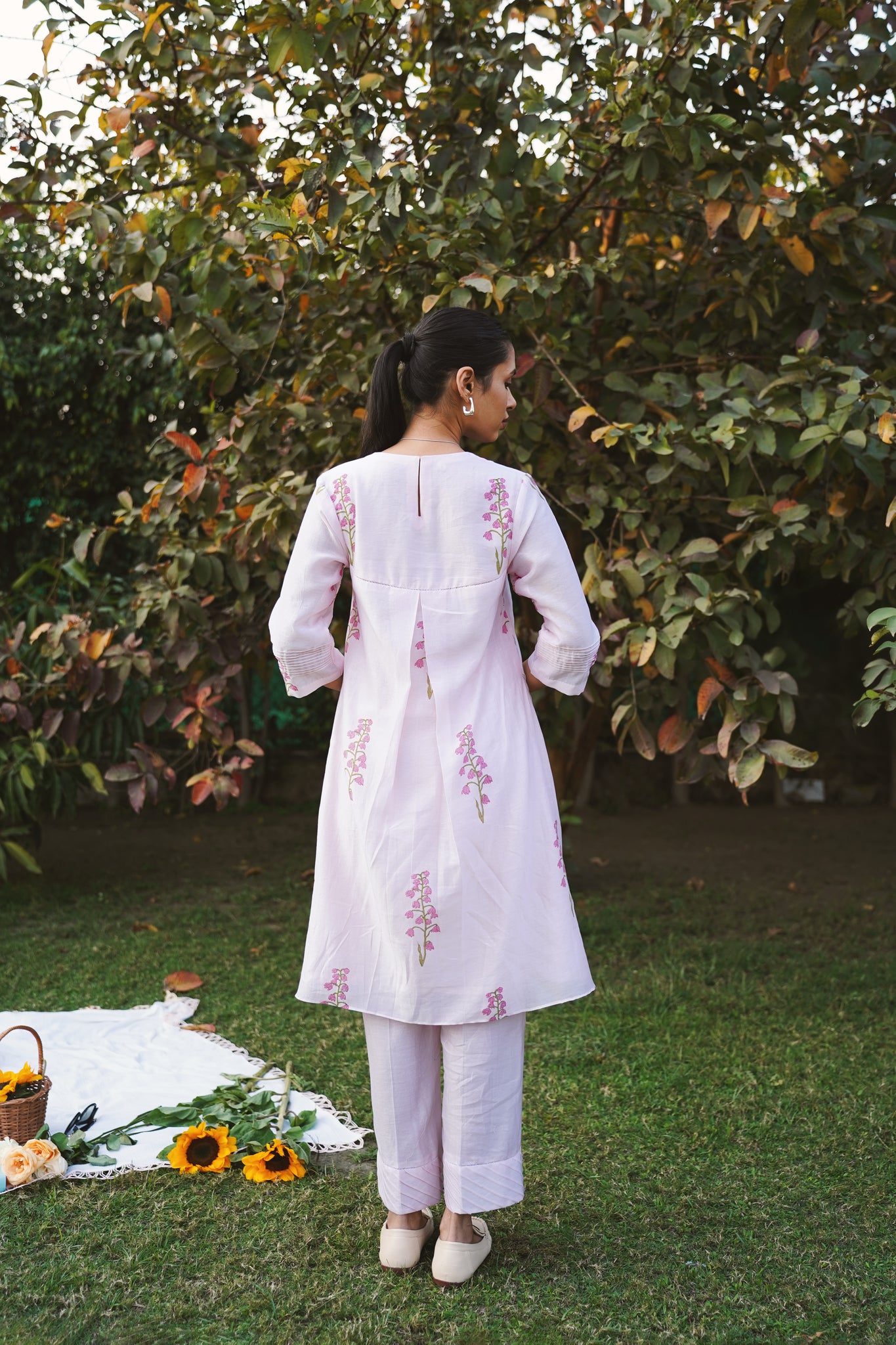 Cherry bloom kurta set