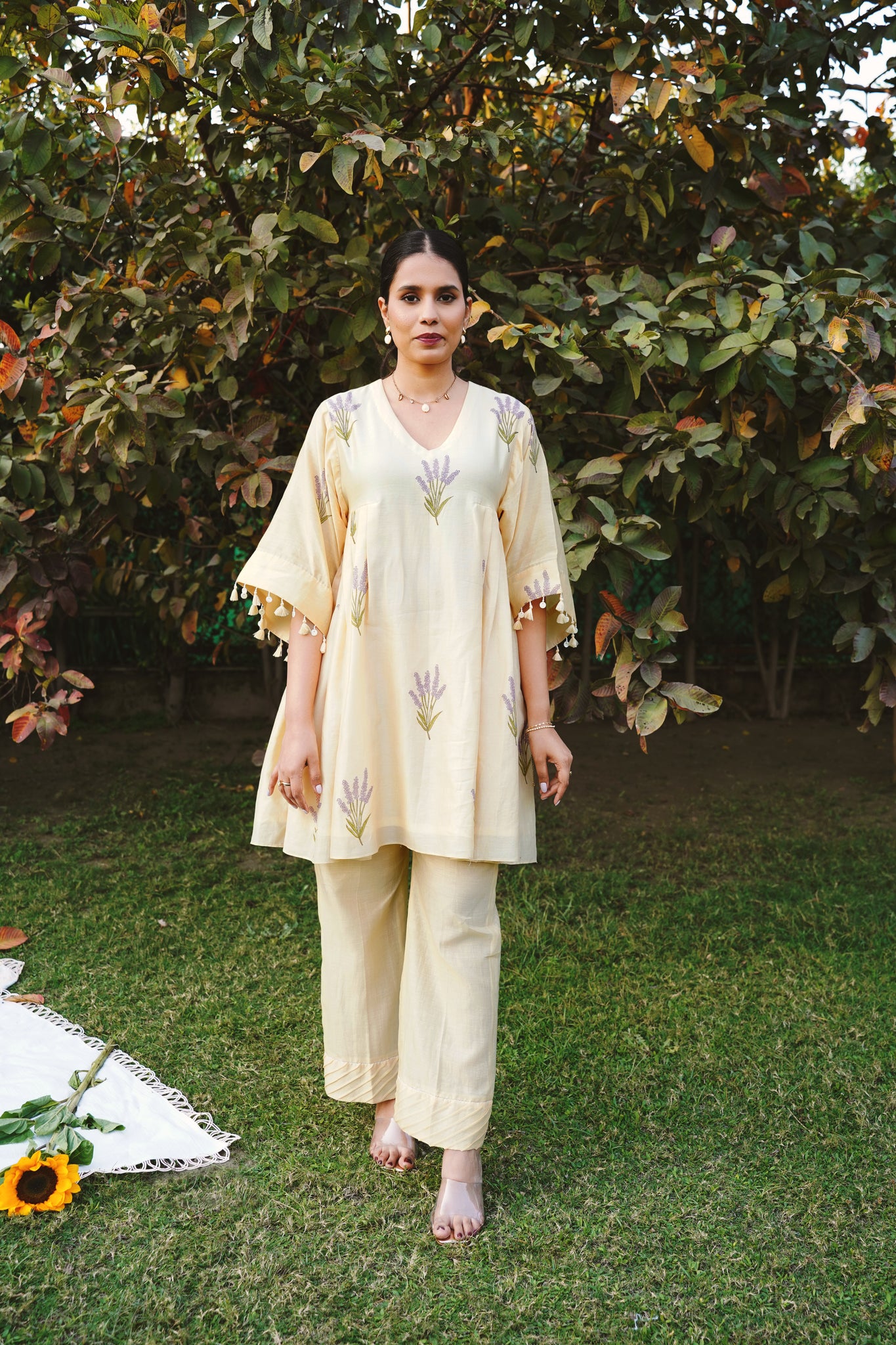lavender bliss kurta co-ord