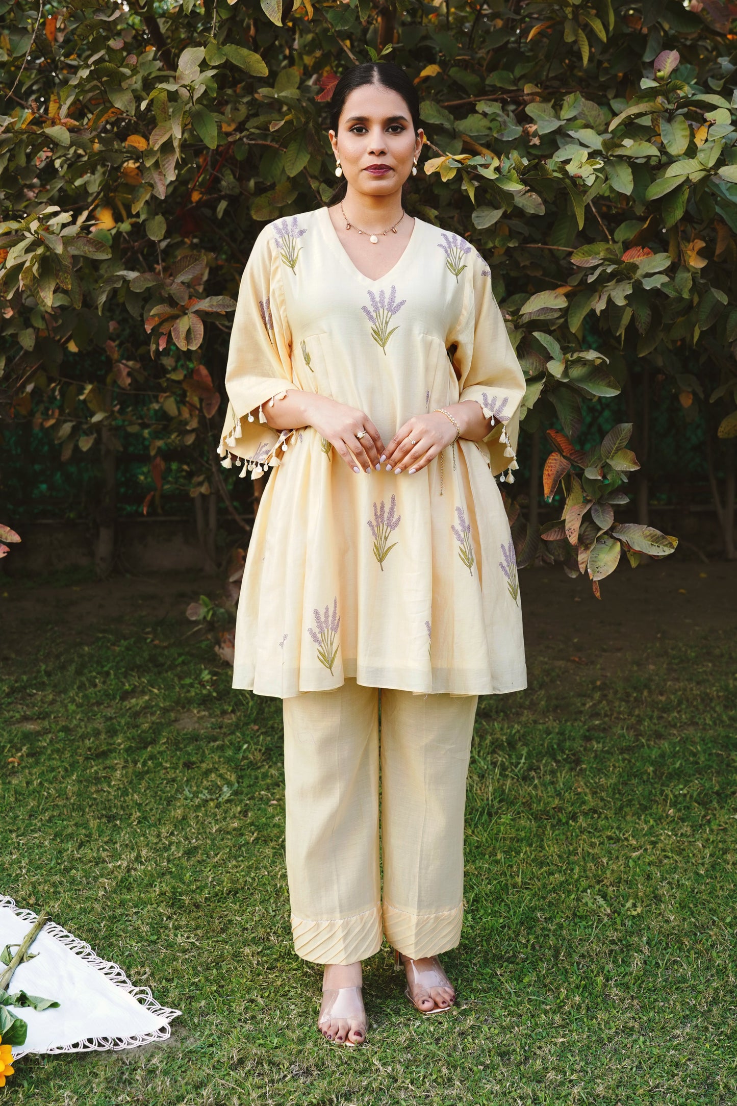 lavender bliss kurta co-ord