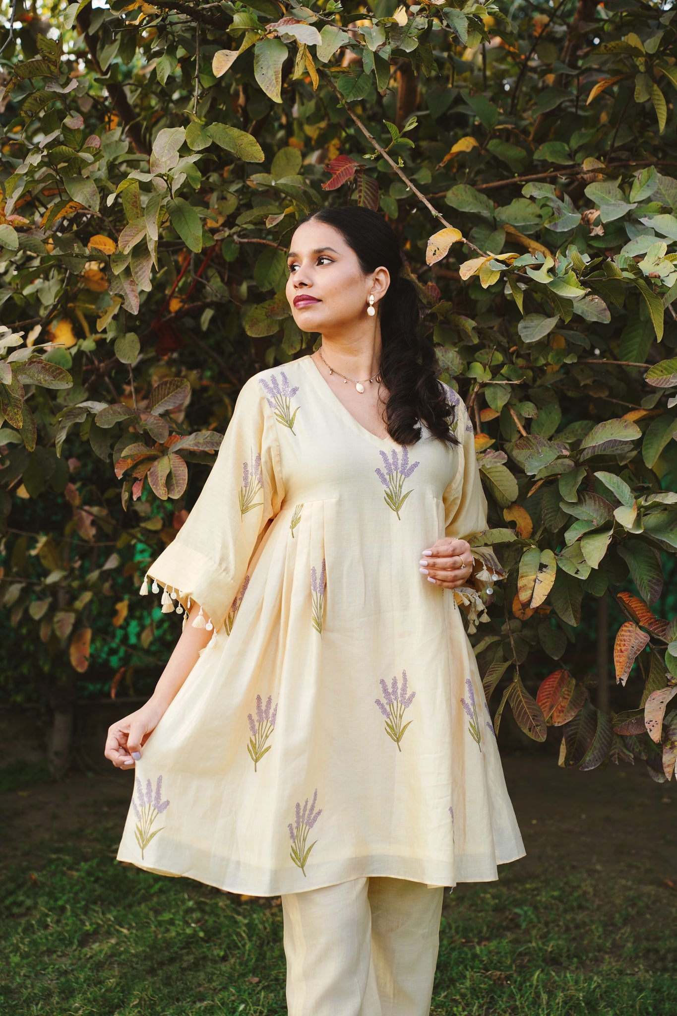 lavender bliss kurta co-ord