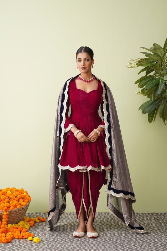 Jhoomar short anarkali