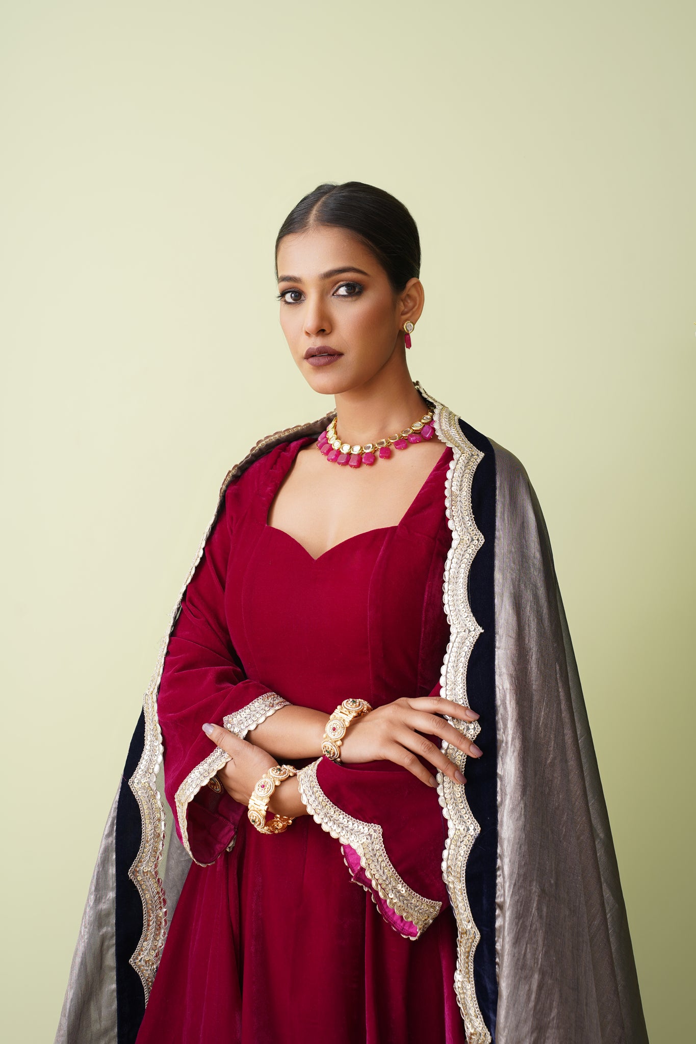 Jhoomar short anarkali