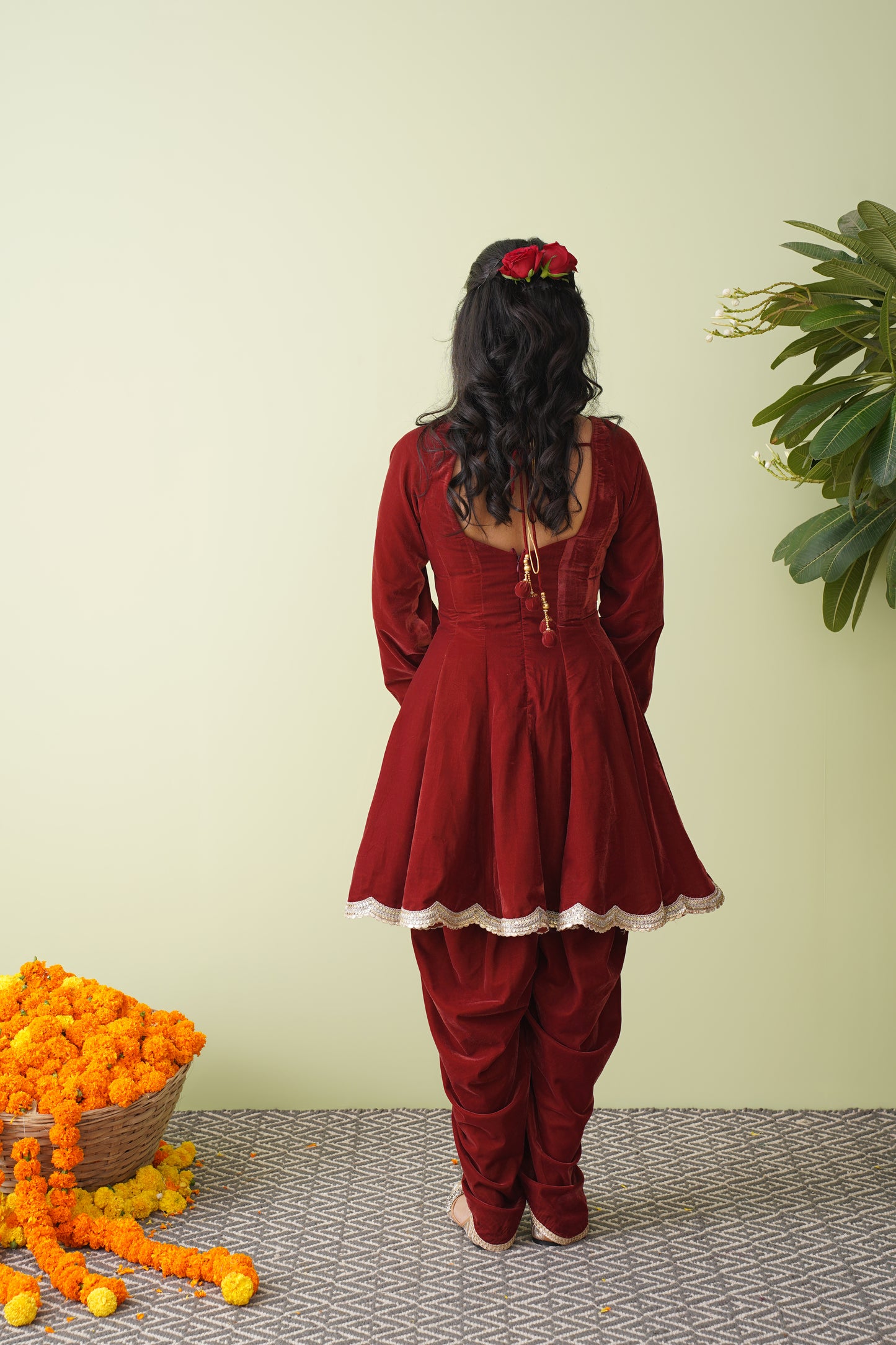 Jhoomar short anarkali