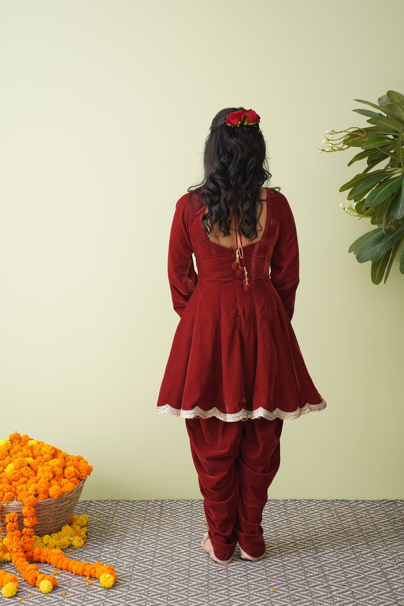 Jhoomar short anarkali