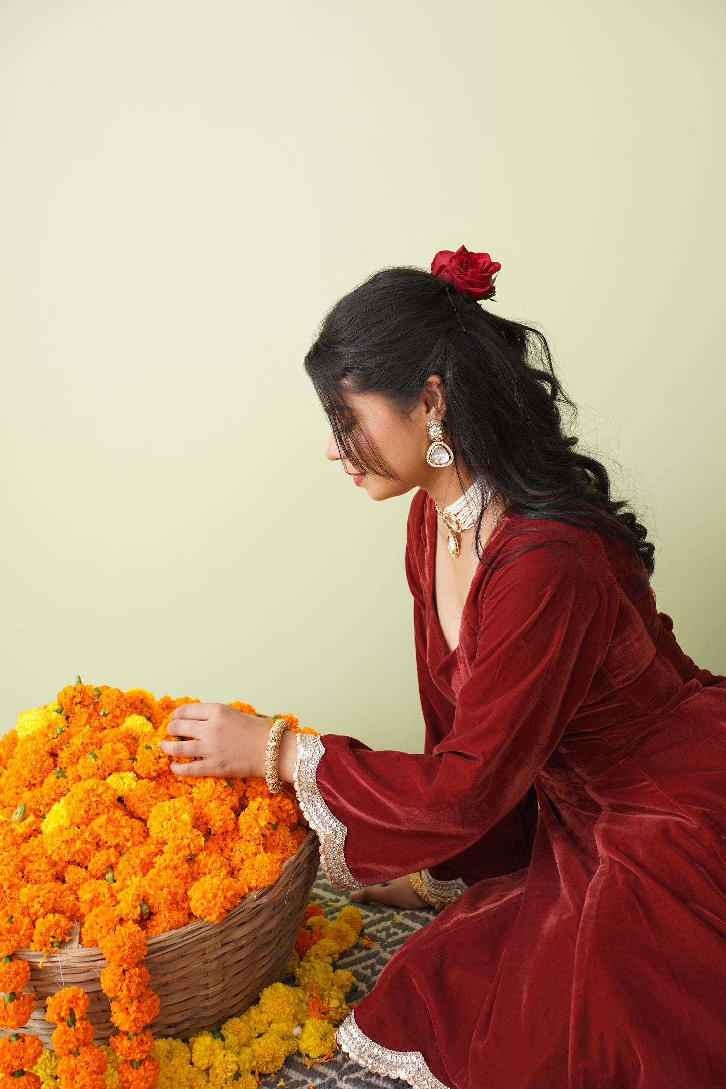 Jhoomar short anarkali