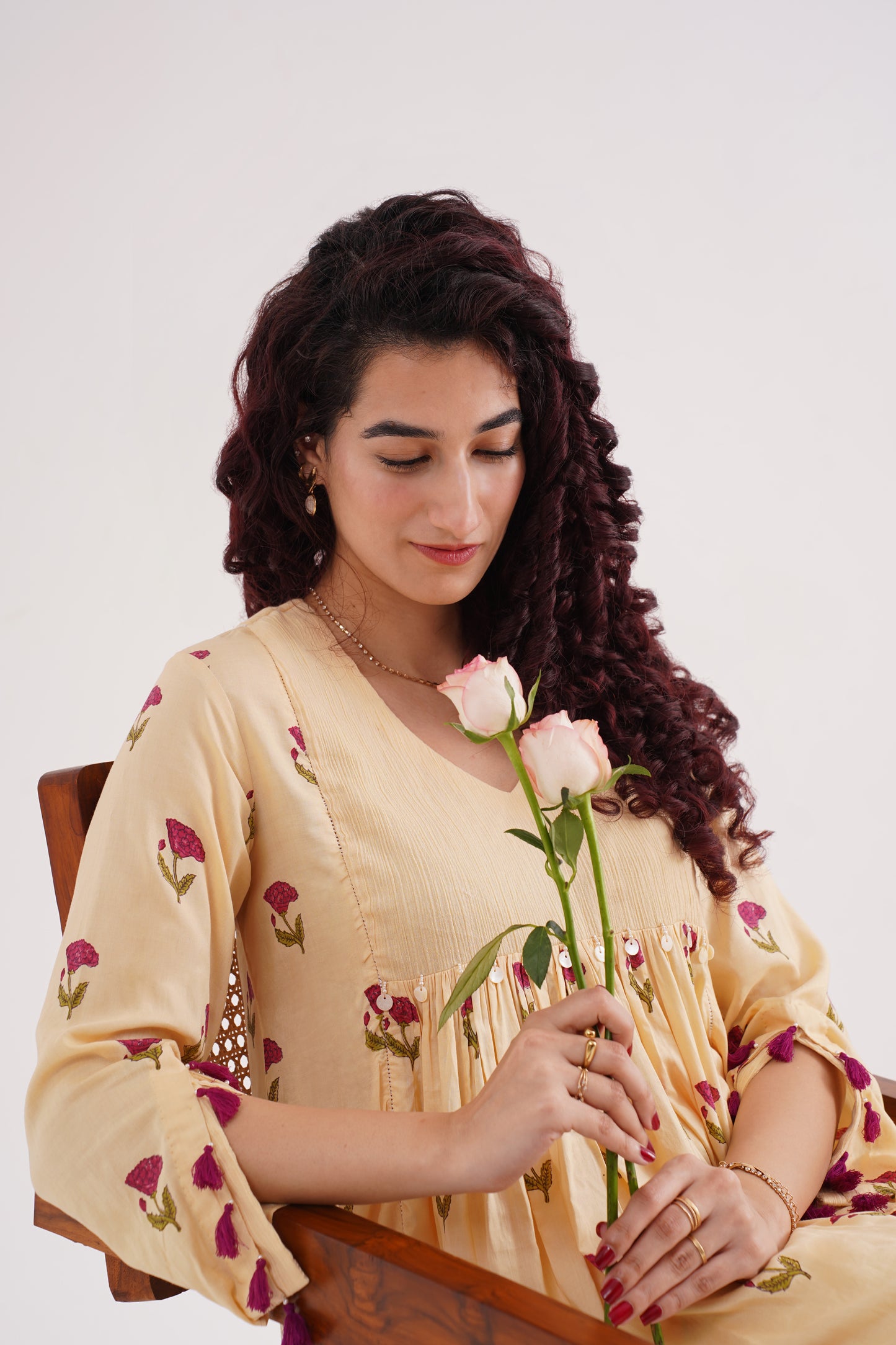 floral hush wrap pants co-ord