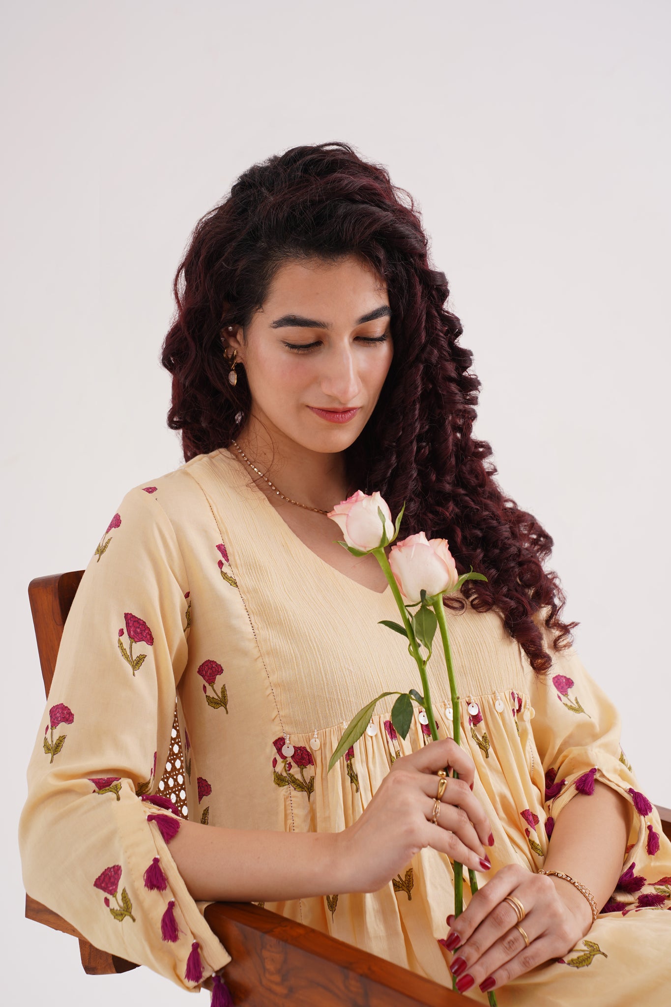 floral hush wrap pants co-ord