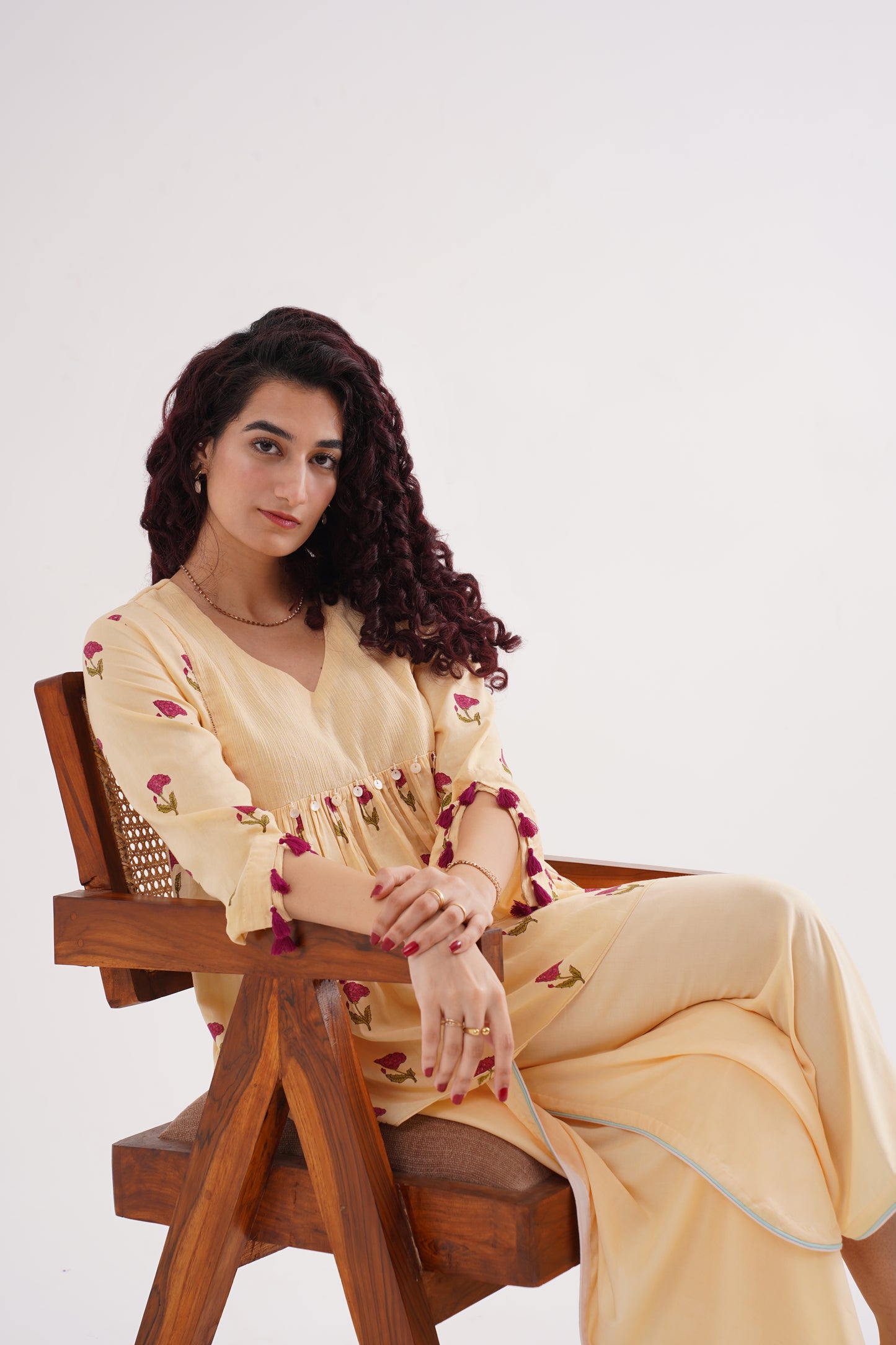 floral hush wrap pants co-ord