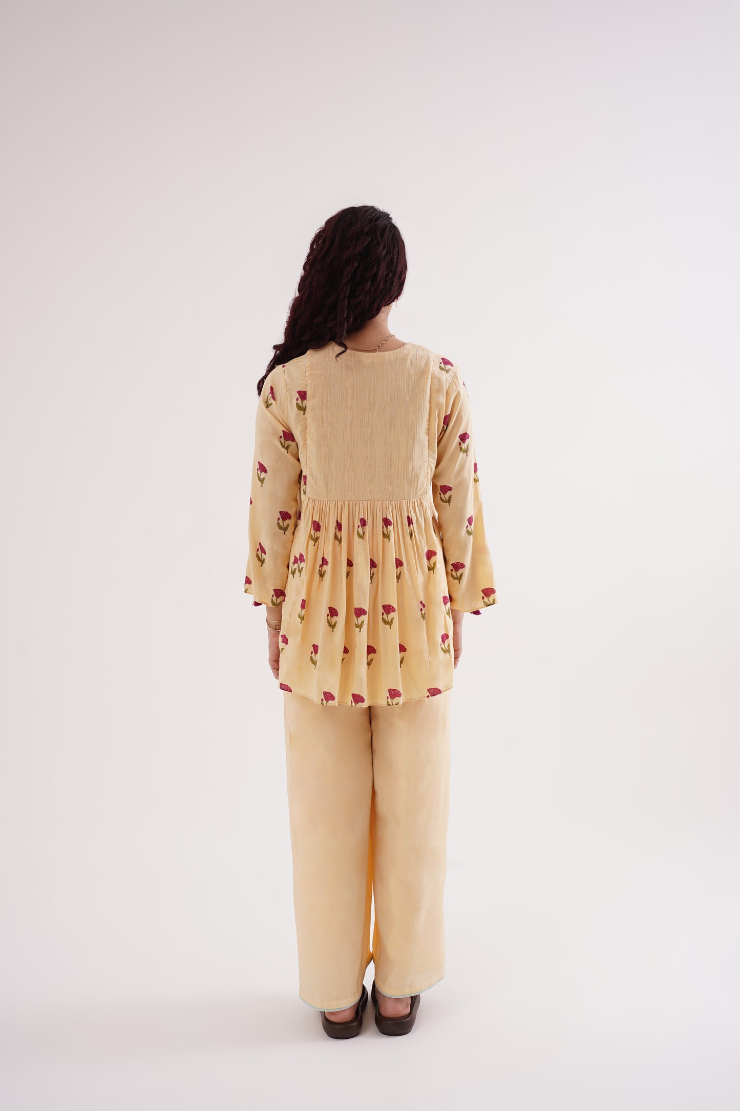 floral hush wrap pants co-ord