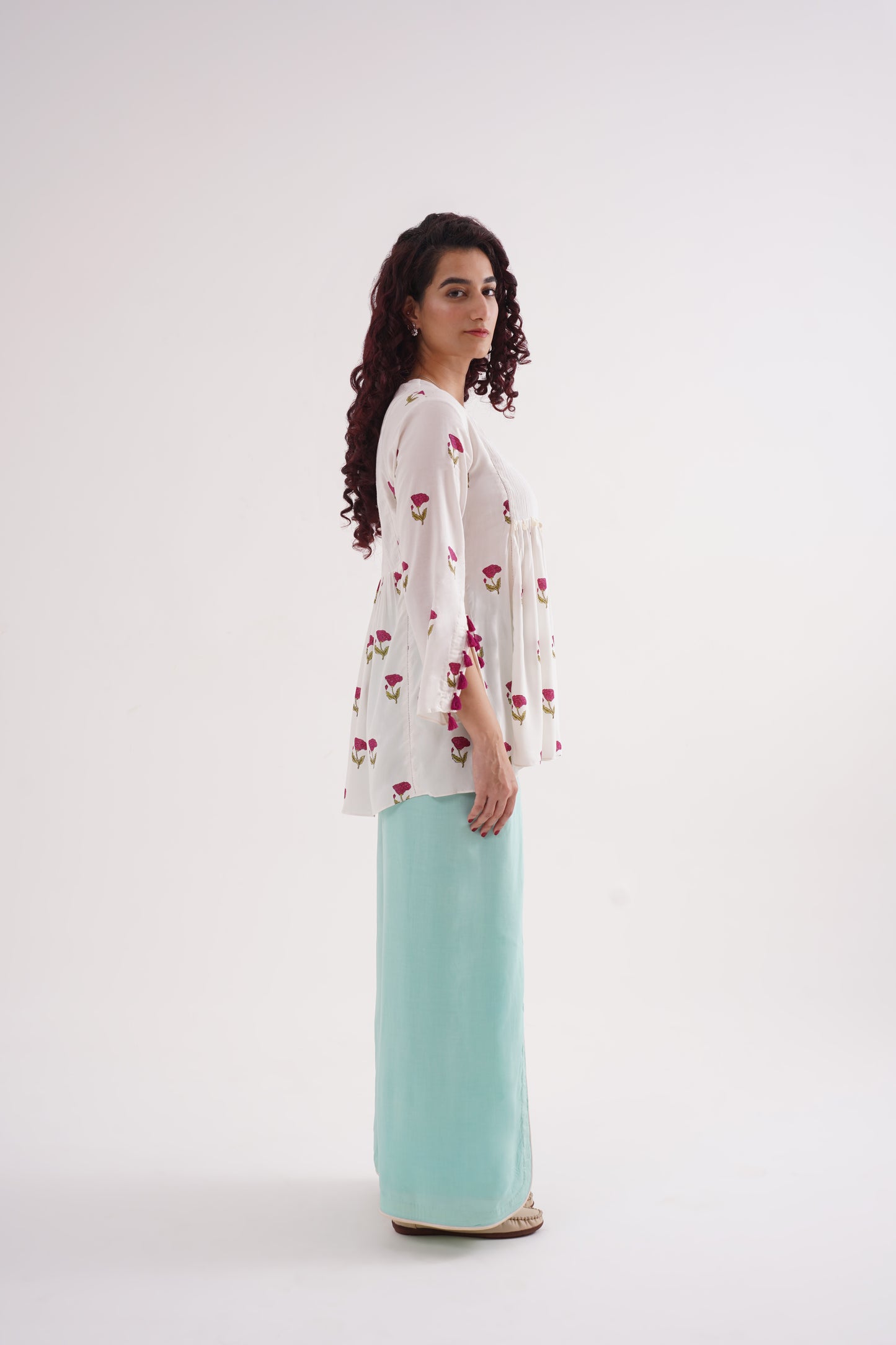 floral hush wrap pants co-ord