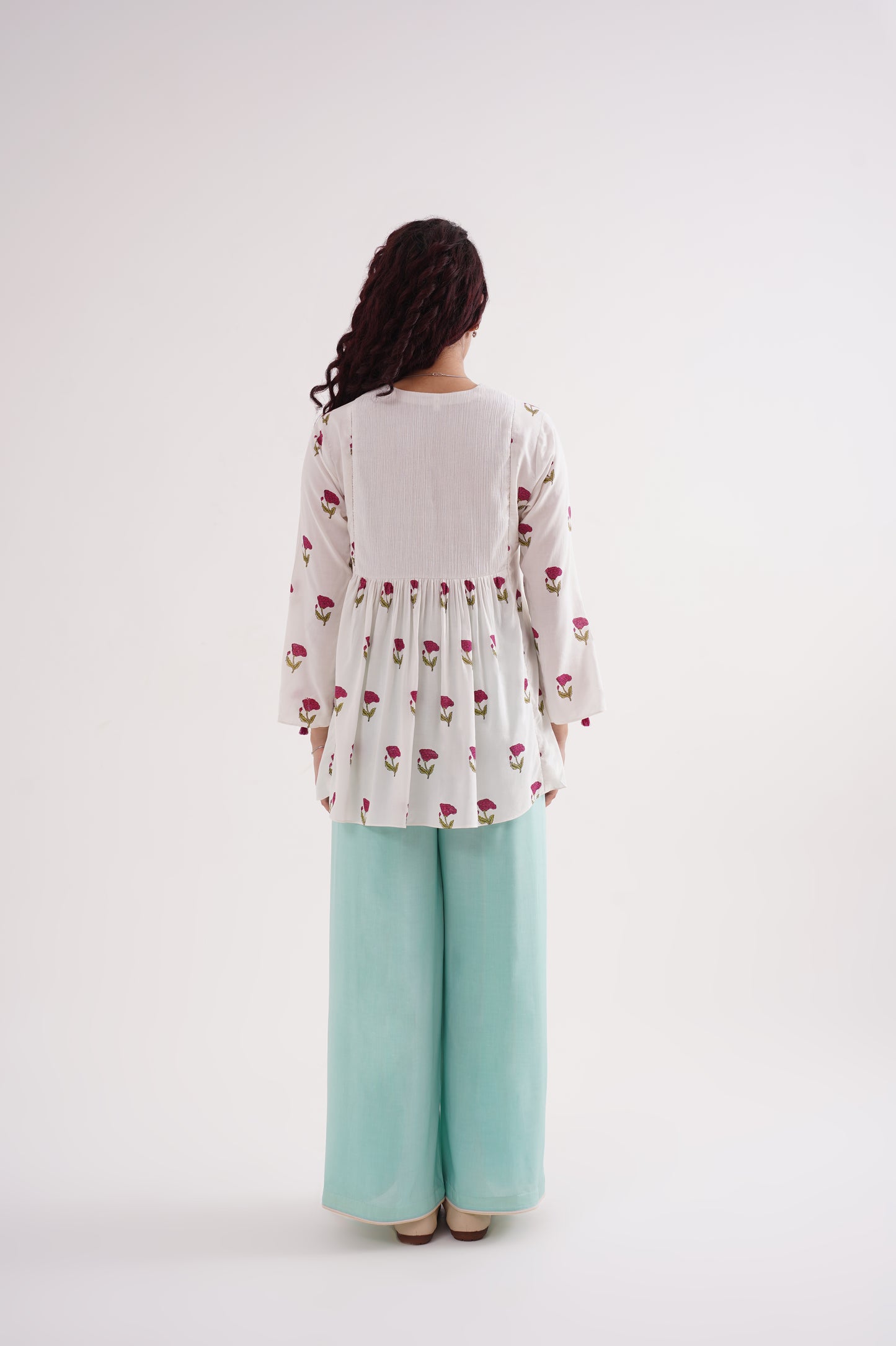 floral hush wrap pants co-ord